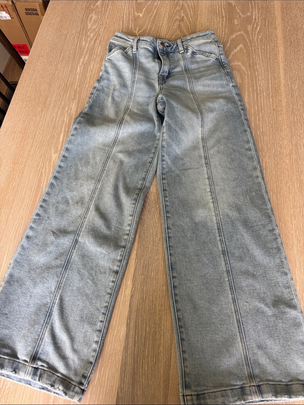 Flying Monkey Light Wash Wide Leg Jeans